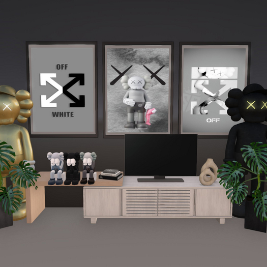 Second Life Marketplace - Maison d'Art : KAWS x OFF W WALL FRAMES
