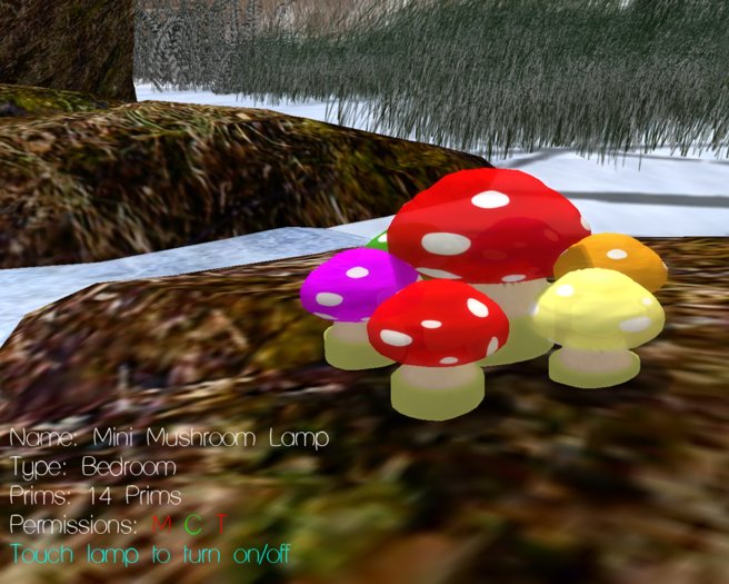 Tiny Spaces - Mini Mushroom Lamp