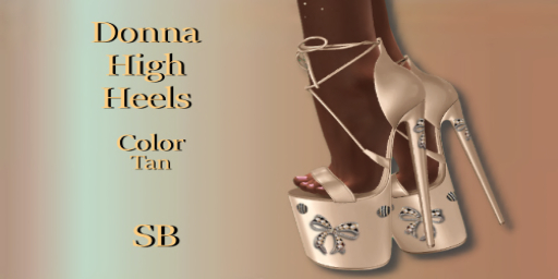 Donna High Heels ; Color Tan Maitreya