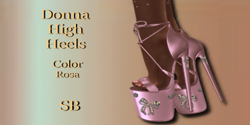 Donna High Heels ; Color Rosa Maitreya