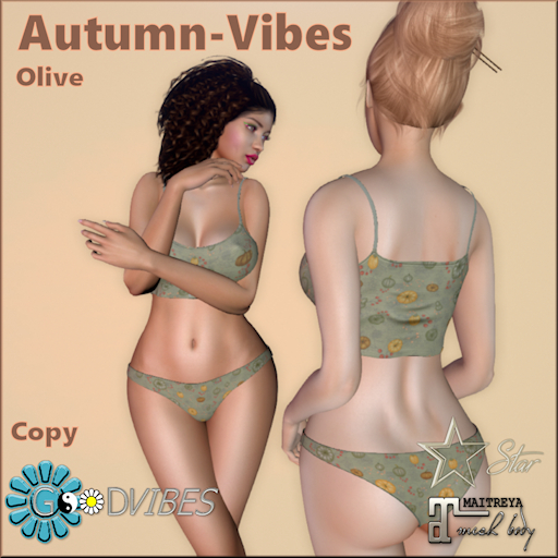 * GoodVibes AutumnVibes Olive - add to unpack