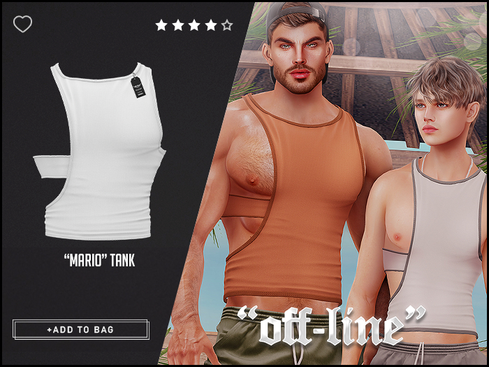 "Off-Line" x "Mario" Tank / White