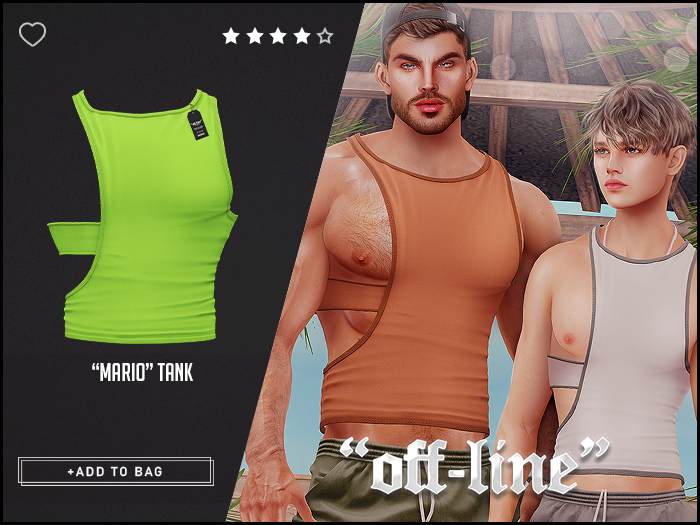 "Off-Line" x "Mario" Tank / Treuse