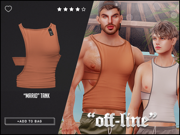 "Off-Line" x "Mario" Tank / Tan