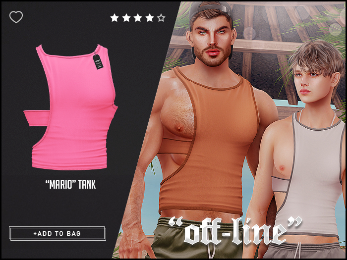 "Off-Line" x "Mario" Tank / Rose