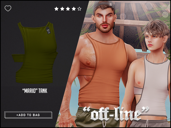 "Off-Line" x "Mario" Tank / Moss