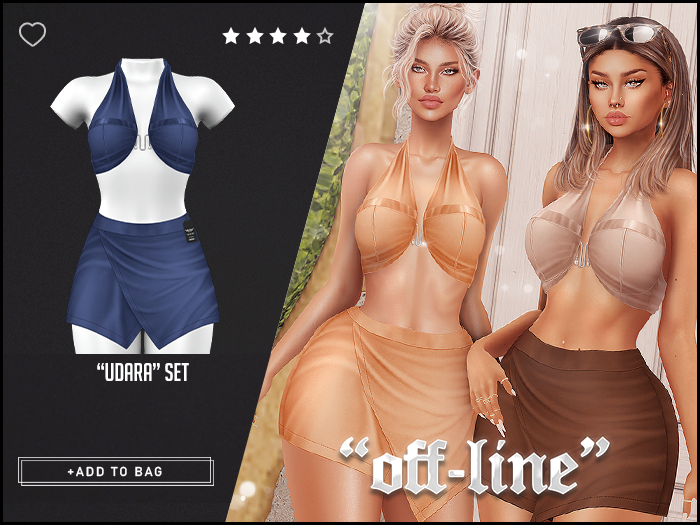 "Off-Line" x "Udara" Set / Cobalt