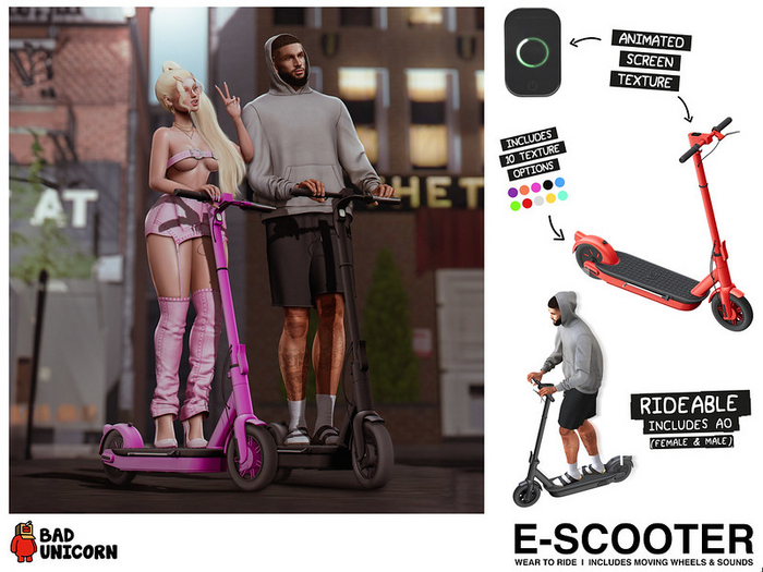 E - Scooter (wear to ride)