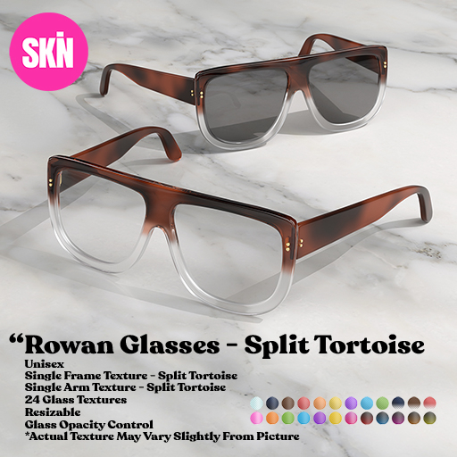 SKN - Rowan Glasses - Single Texture - Split Tortoise 