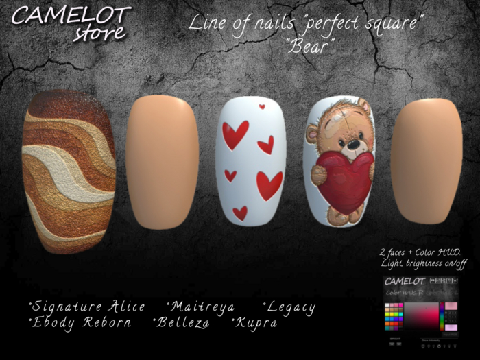 CAMELOT nails "Bear"  Promo