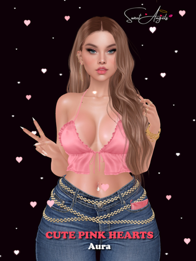 [SweetAngels] - Cute Pink Hearts 