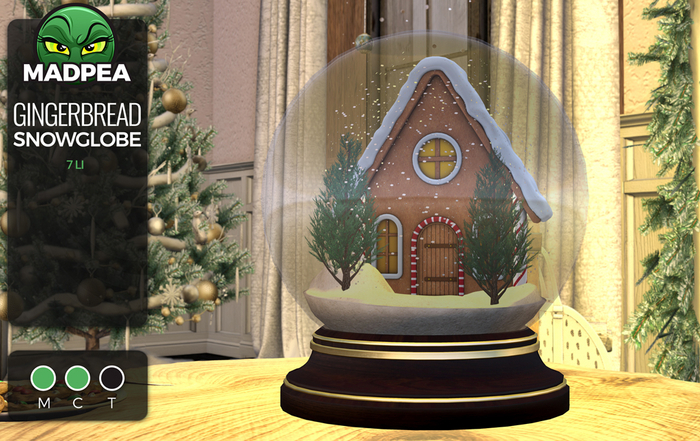 MadPea Gingerbread Snowglobe