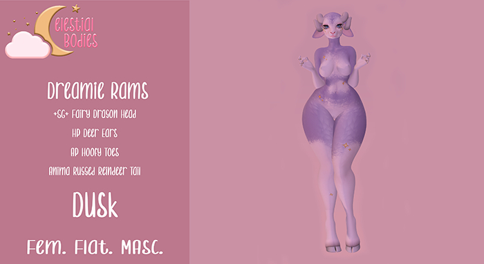 +Celestial Bodies+ Dreamie Rams - Dusk