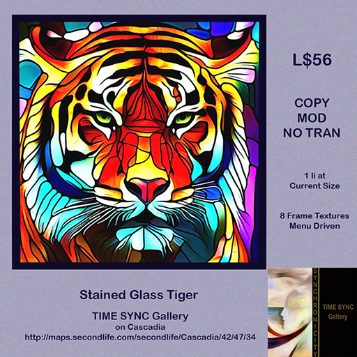 Stained Glass Tiger