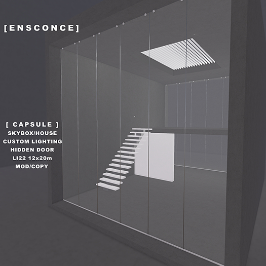 Second Life Marketplace - [ENSCONCE] CAPSULE HOUSE/SKYBOX