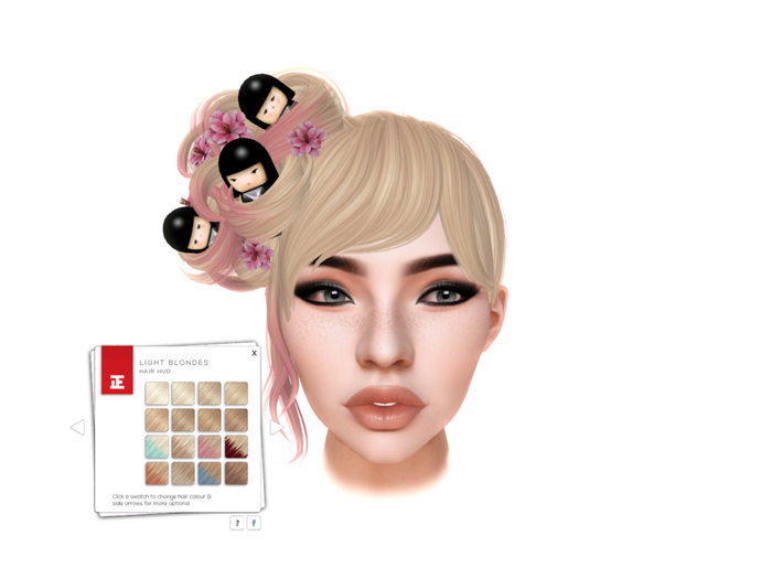 TRUTH HAIR Sakura 1 Side [Light Blondes / Kokeshi Dolls] RARE