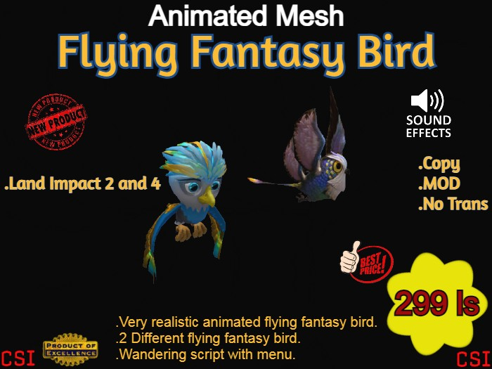 Flying Fantasy Bird (box)