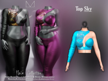 [[ Masoom ]] Noir Top - Sky