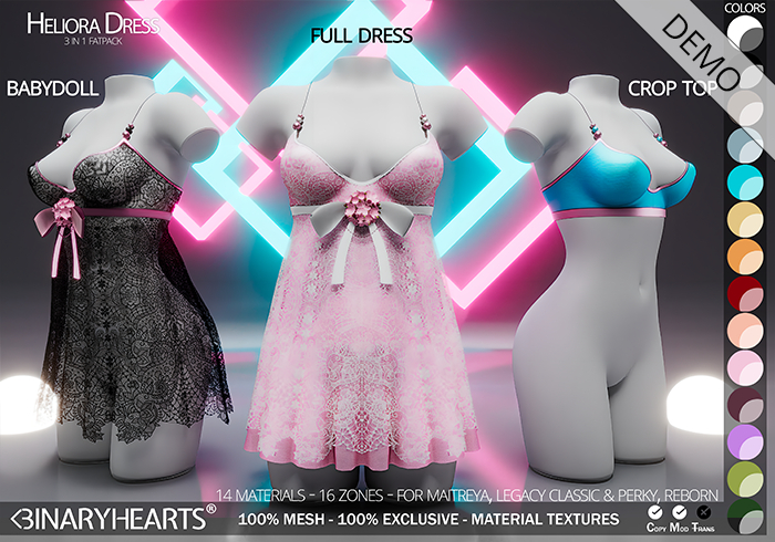 <3H - BINARYHEARTS - Heliora Dress (DEMO)