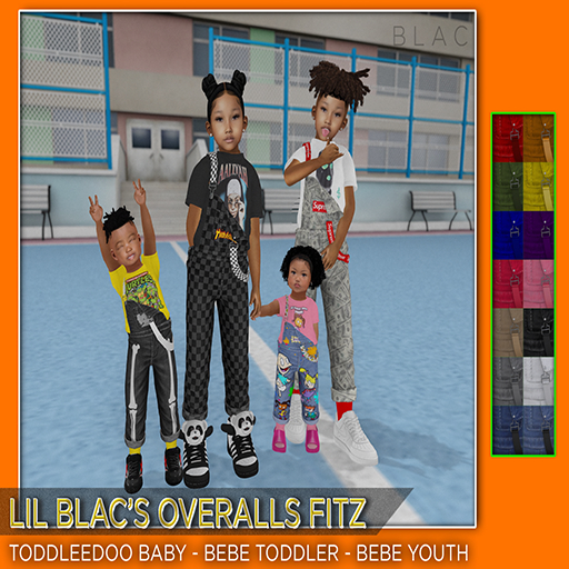 ///ZB-KIDS OVERALLS FIT FATPACK
