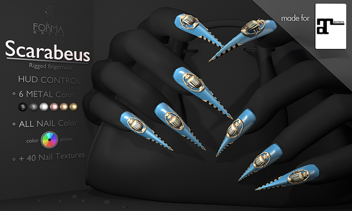 [FORMANAILS] NAILS - | Maitreya Nails | - | Scarabeus NAILS | Bento Nails | Rigged Nails