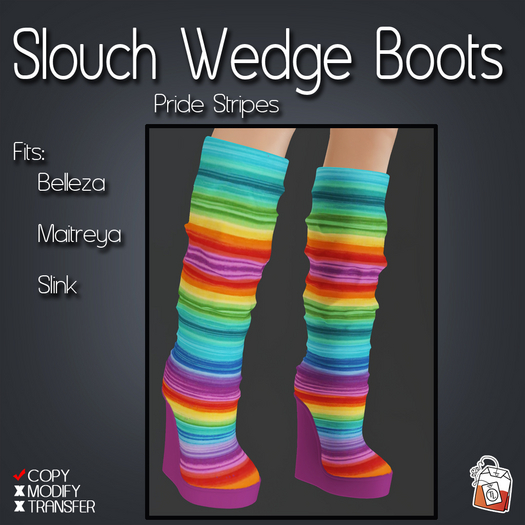 ~TL~ Pride Sripes Slouch Boots