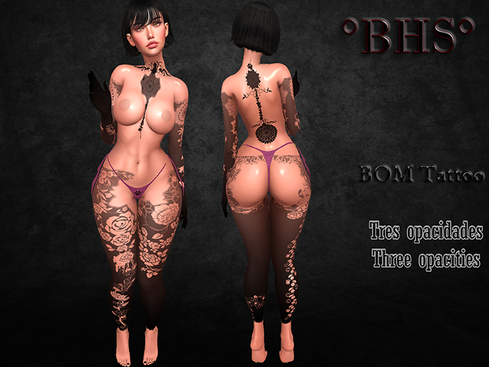 ::BHS:: Black Rose Female Tattoo