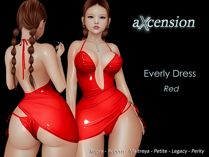 aX: Everly dress Red