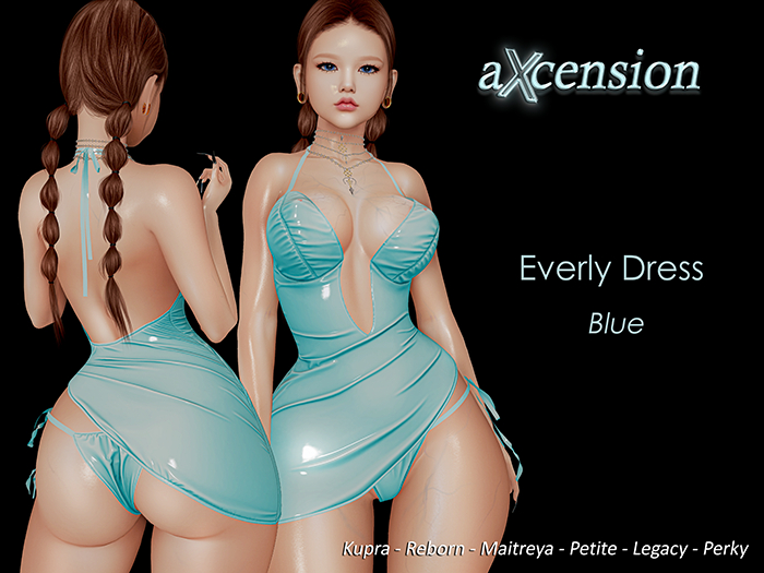 aX: Everly Dress Blue