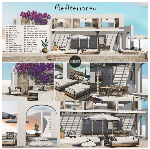 22. Concept} Mediterraneo. House. RARE