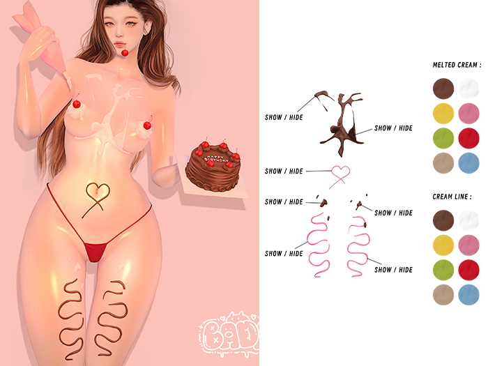 " BADA " Cream On Body