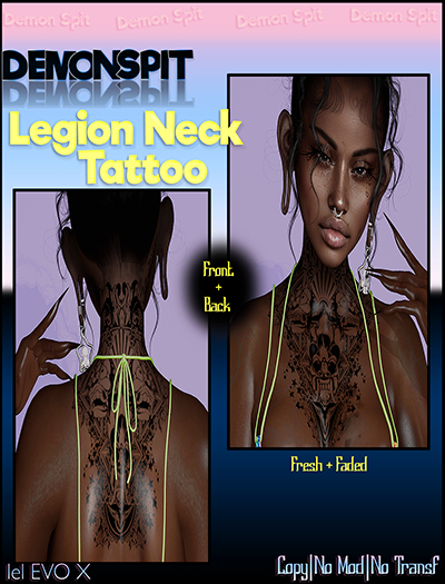-DS- Legion Neck Tattoo