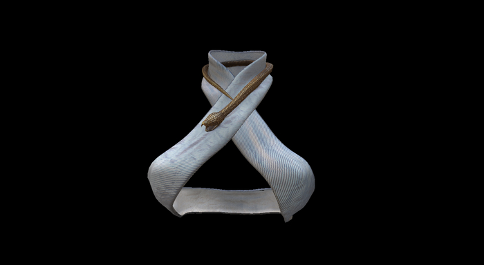 ! ! NB - White Snake Top - 