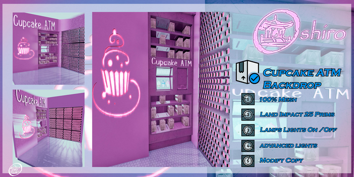 *[Oshiro]* -  Cupcake ATM Backdrop 