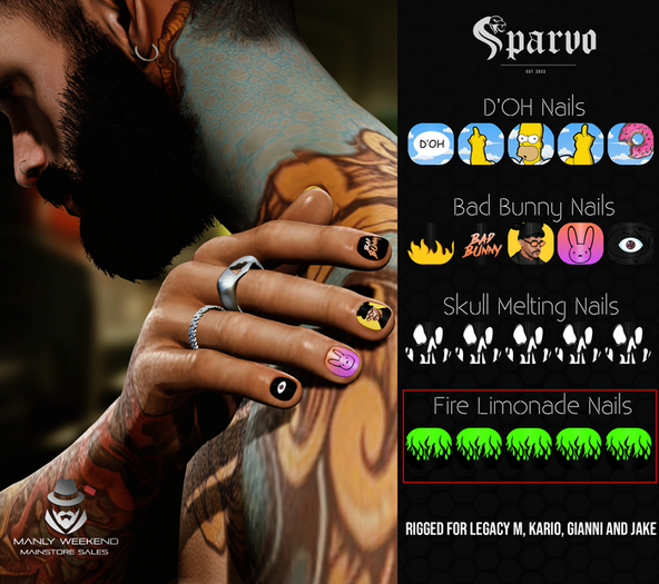 [SPARVO] Fire Limonade Nails