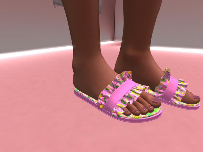 *Barbara* Slippers Flower 