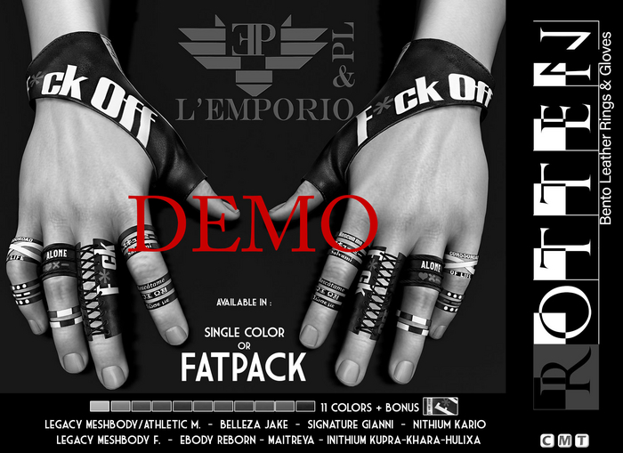 D*E*M*O   L'Emporio&PL ::*Rotten*:: Leather Gloves & Rings