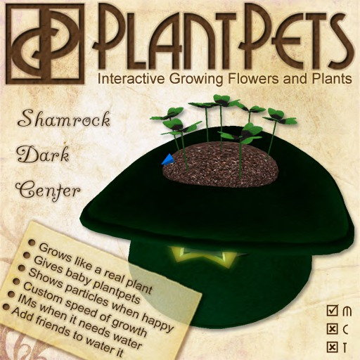 * PlantPet Seed [Shamrock *Dark Center*]