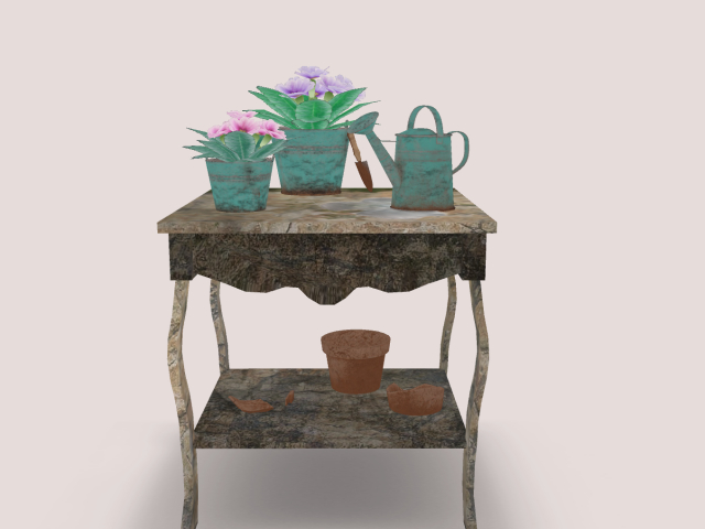 Garden Table With Plants :)