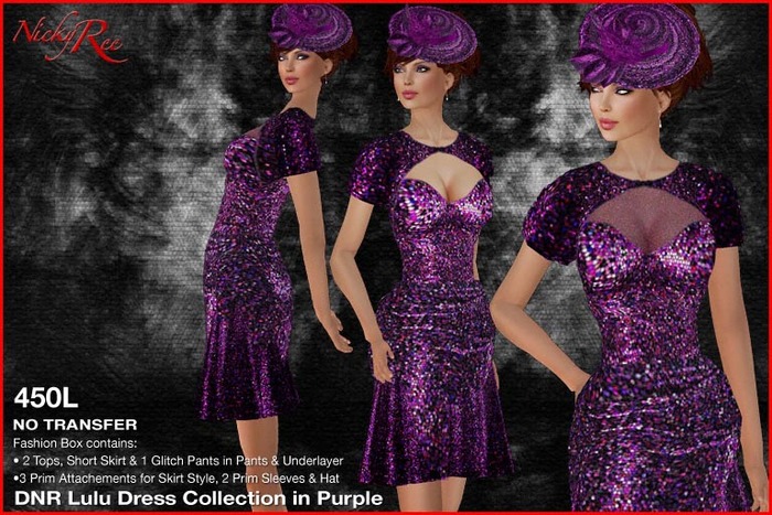 *DNR* Lulu Short Dress in Purple