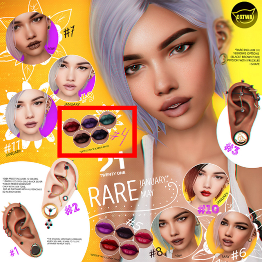 #4-- LIPSTICK PACK (CATWA)