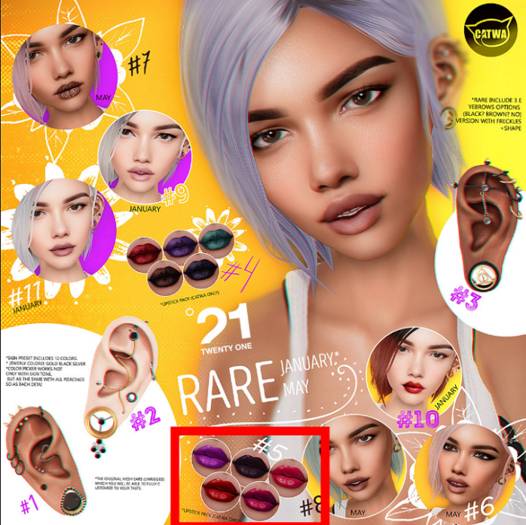 #5-- LIPSTICK PACK (CATWA)