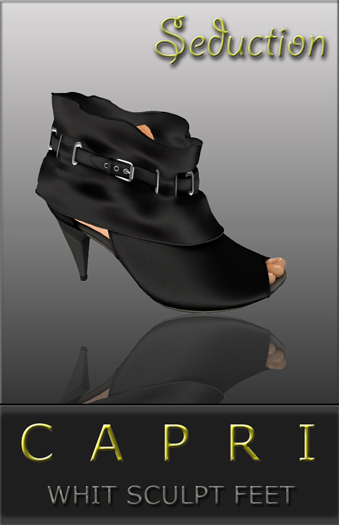 *Capri Black Velvet Shoes* Open Toe Sandals