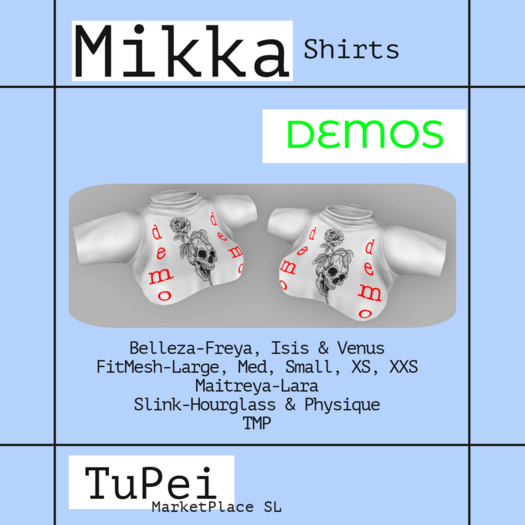 TuPei  Mikka TShirts - DEMOS