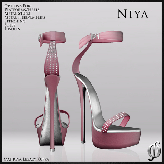 Felicity - Niya Stilettos (Leather Pink) Shoes Platform High Heels Maitreya Legacy Kupra