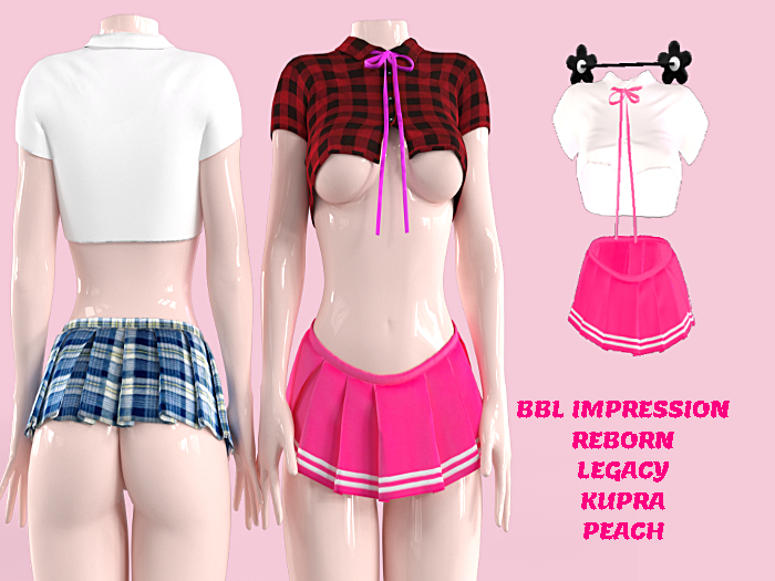 [SP] Peach Print Skirtset1 