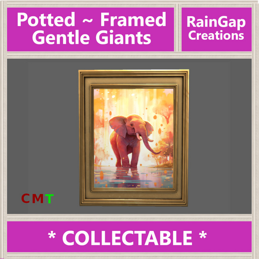 Potted - Framed: Gentle Giants ACTUAL ITEM