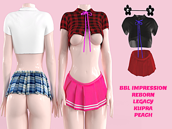 [SP] Peach Print Skirtset1 