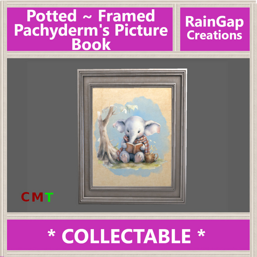Potted - Framed: Pachyderm's Picture Book ACTUAL ITEM