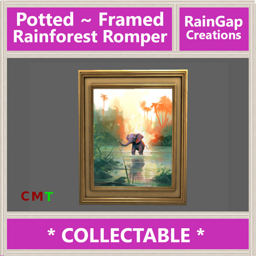 Potted - Framed: Rainforest Romper ACTUAL ITEM
